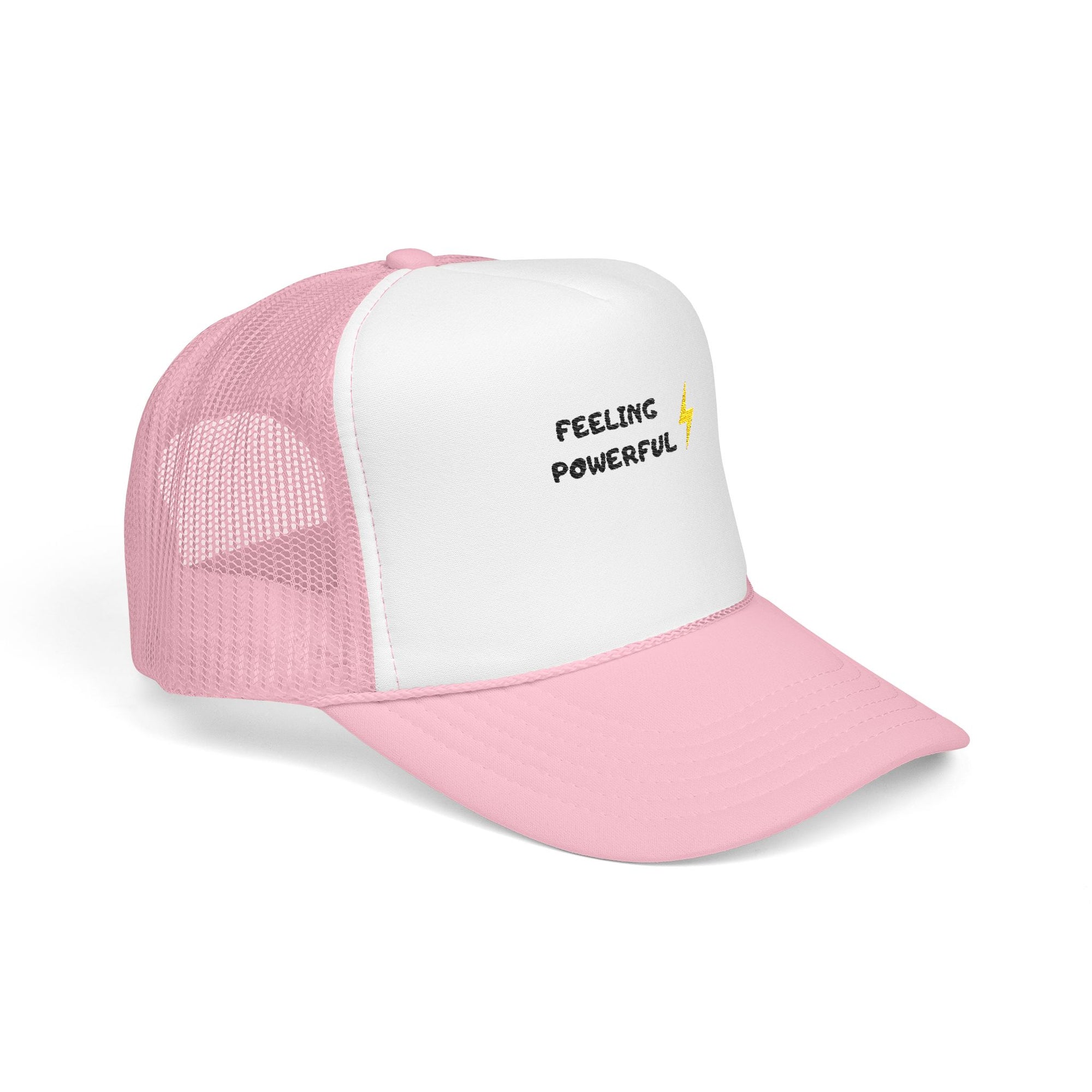 Empowering Foam Trucker Hat - Feeling Powerful - Perfect Gift for Sports Enthusiasts, Casual Outings, and Motivational Moments