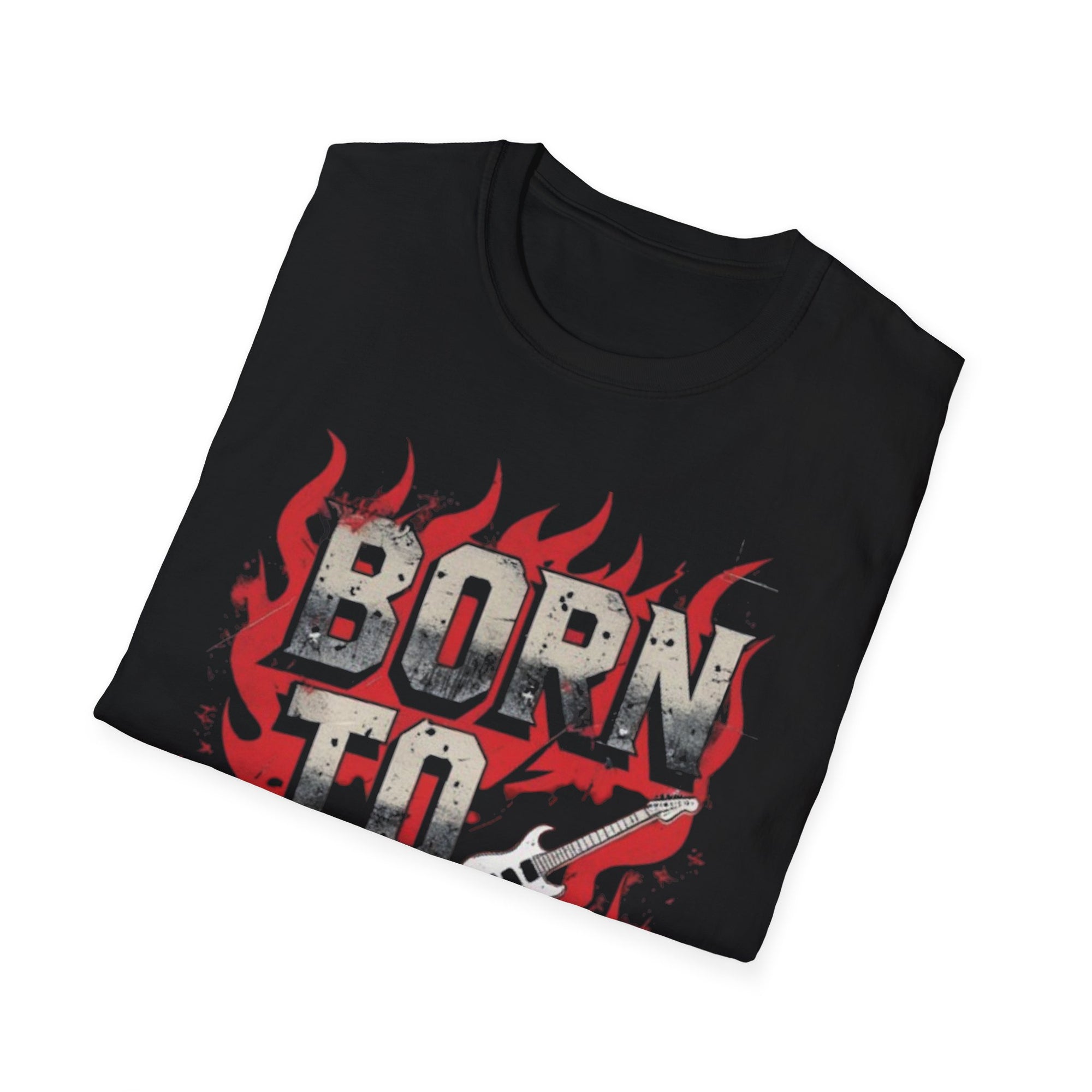 Rock 'n' Roll Vibes Unisex Softstyle T-Shirt, Music Lover Gift, Concert Apparel, Casual Wear, Cool Graphic Tee