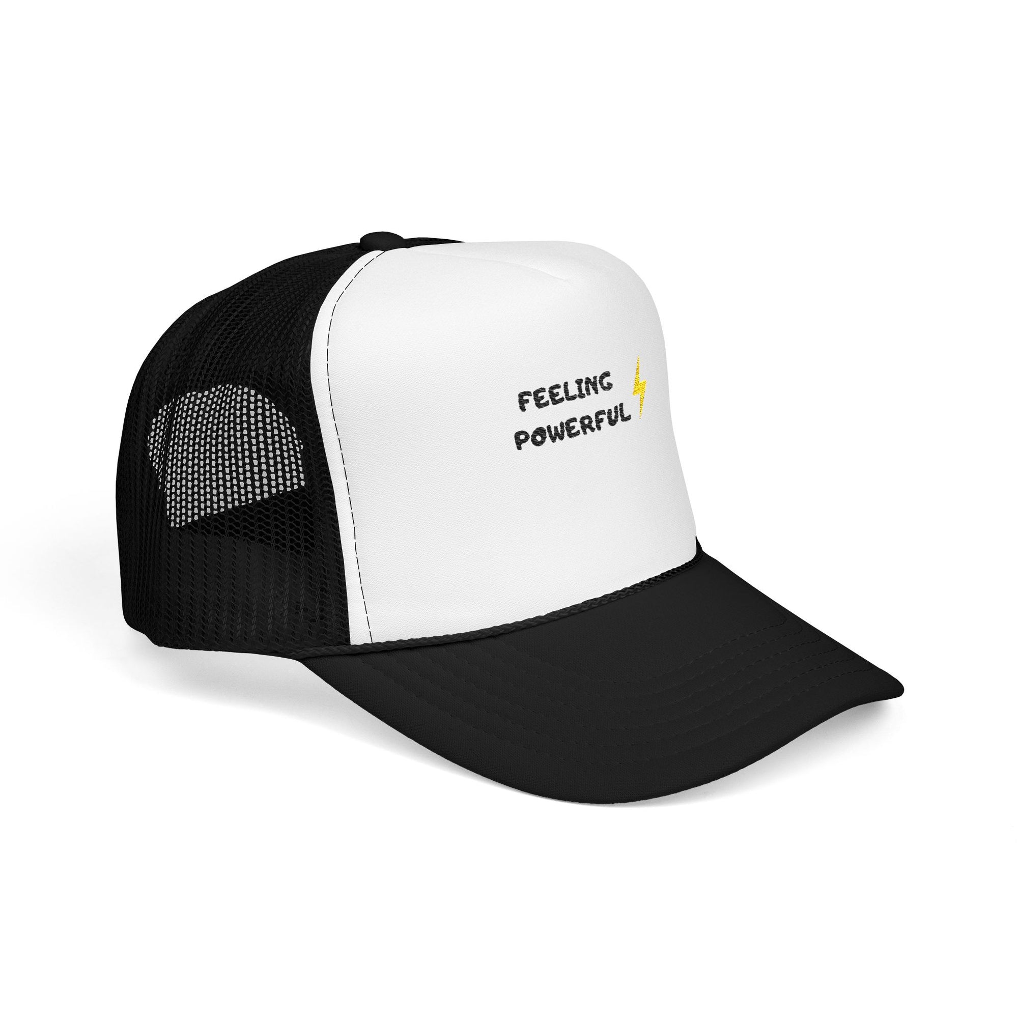 Empowering Foam Trucker Hat - Feeling Powerful - Perfect Gift for Sports Enthusiasts, Casual Outings, and Motivational Moments