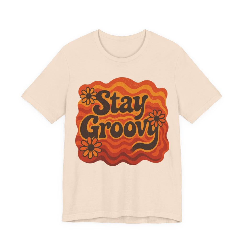 Groovy Short Sleeve Tee - Stay Groovy Graphic T-Shirt for Retro Lovers, Unisex Casual Wear, Vintage Style Gift, Summer Essential, [...]