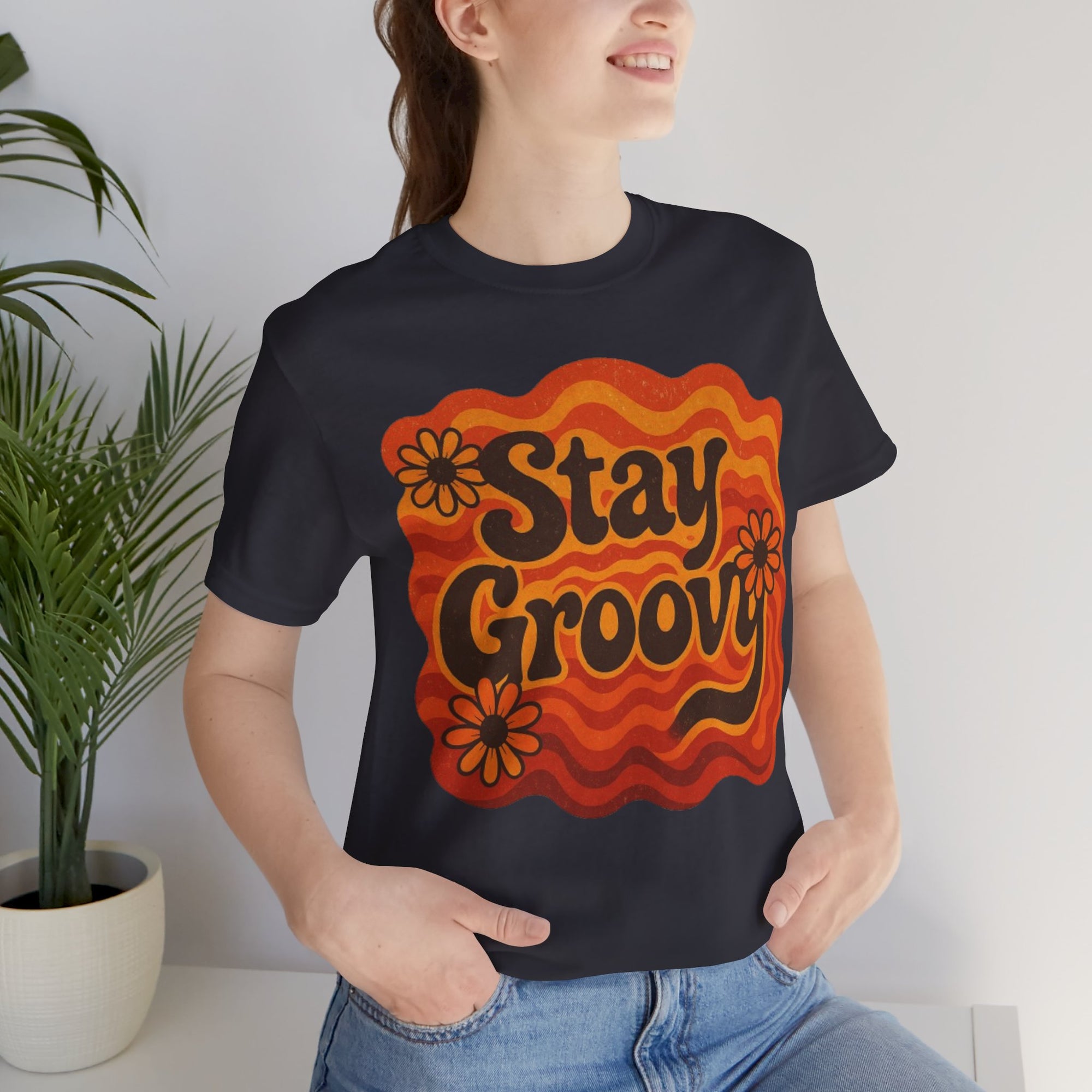 Groovy Short Sleeve Tee - Stay Groovy Graphic T-Shirt for Retro Lovers, Unisex Casual Wear, Vintage Style Gift, Summer Essential, [...]