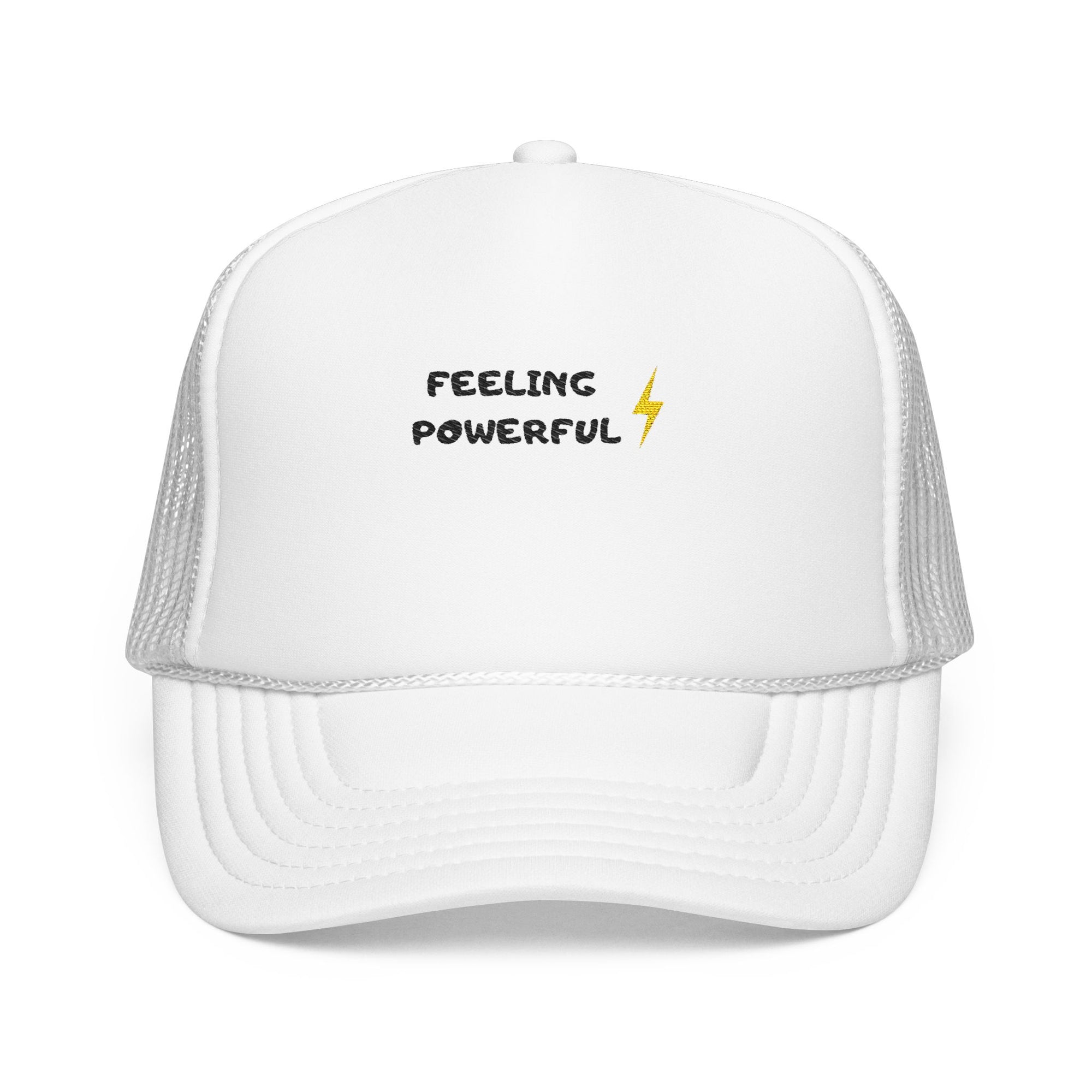 Empowering Foam Trucker Hat - Feeling Powerful - Perfect Gift for Sports Enthusiasts, Casual Outings, and Motivational Moments