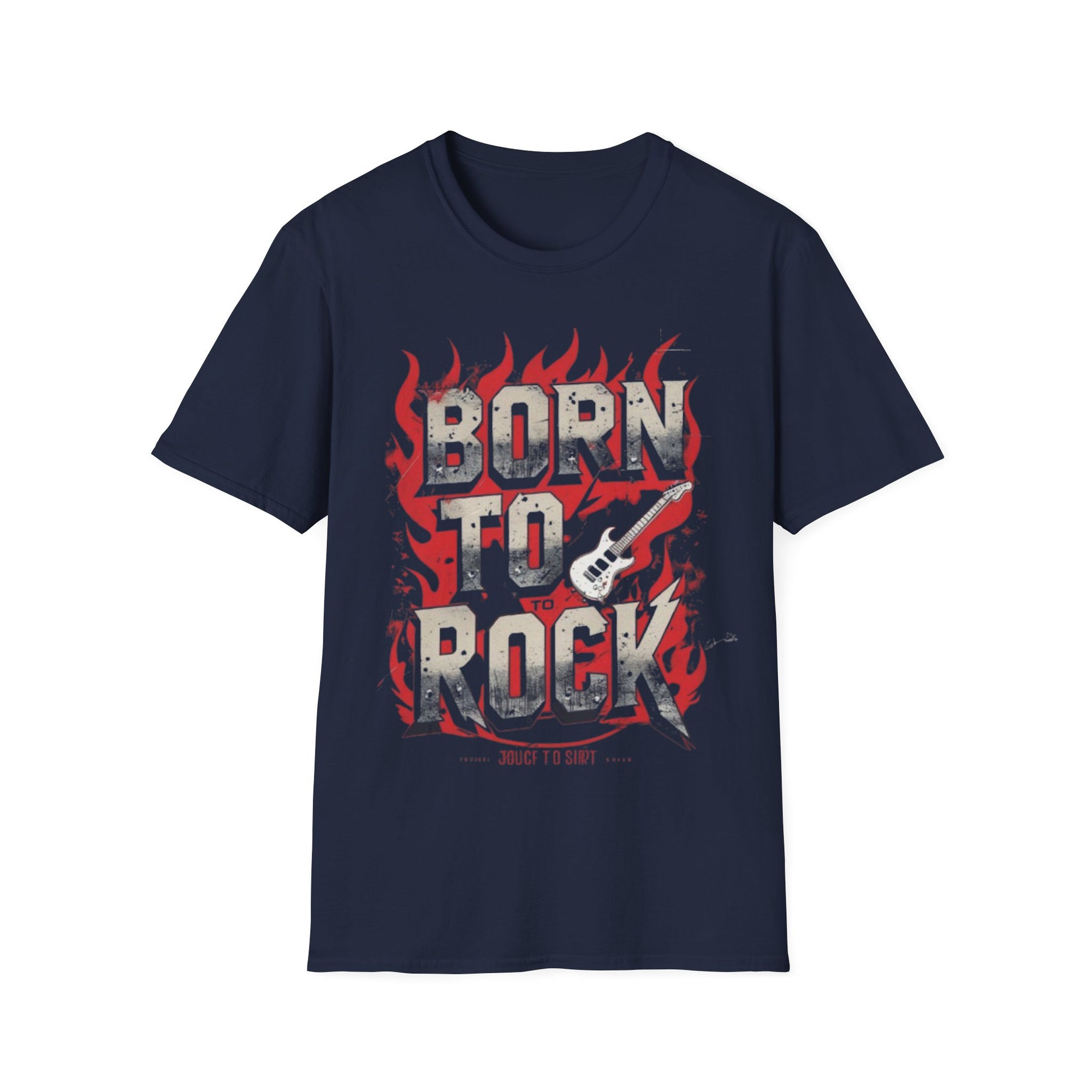 Rock 'n' Roll Vibes Unisex Softstyle T-Shirt, Music Lover Gift, Concert Apparel, Casual Wear, Cool Graphic Tee