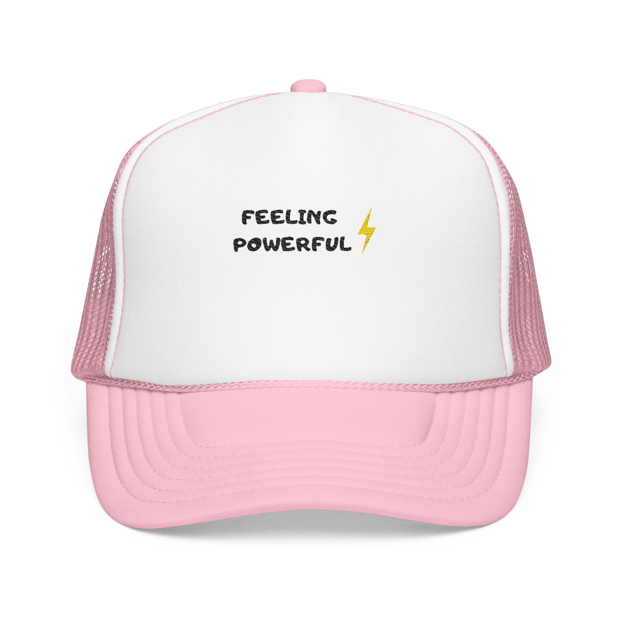 Empowering Foam Trucker Hat - Feeling Powerful - Perfect Gift for Sports Enthusiasts, Casual Outings, and Motivational Moments