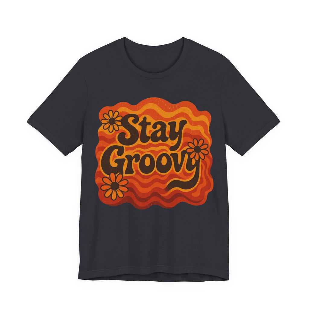 Groovy Short Sleeve Tee - Stay Groovy Graphic T-Shirt for Retro Lovers, Unisex Casual Wear, Vintage Style Gift, Summer Essential, [...]