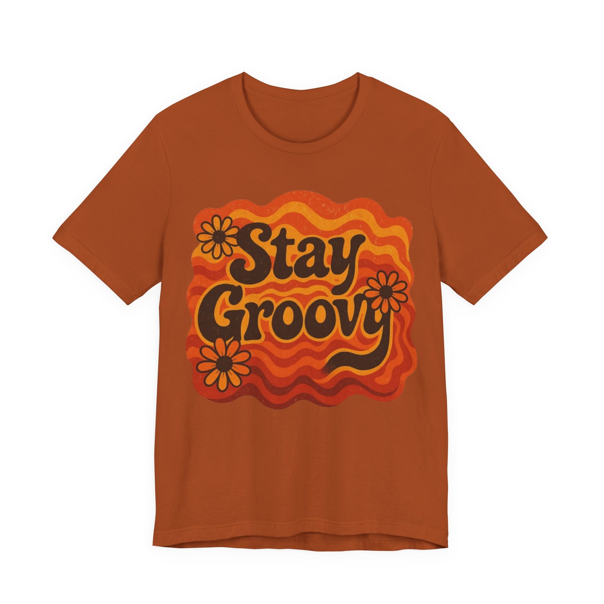 Groovy Short Sleeve Tee - Stay Groovy Graphic T-Shirt for Retro Lovers, Unisex Casual Wear, Vintage Style Gift, Summer Essential, [...]