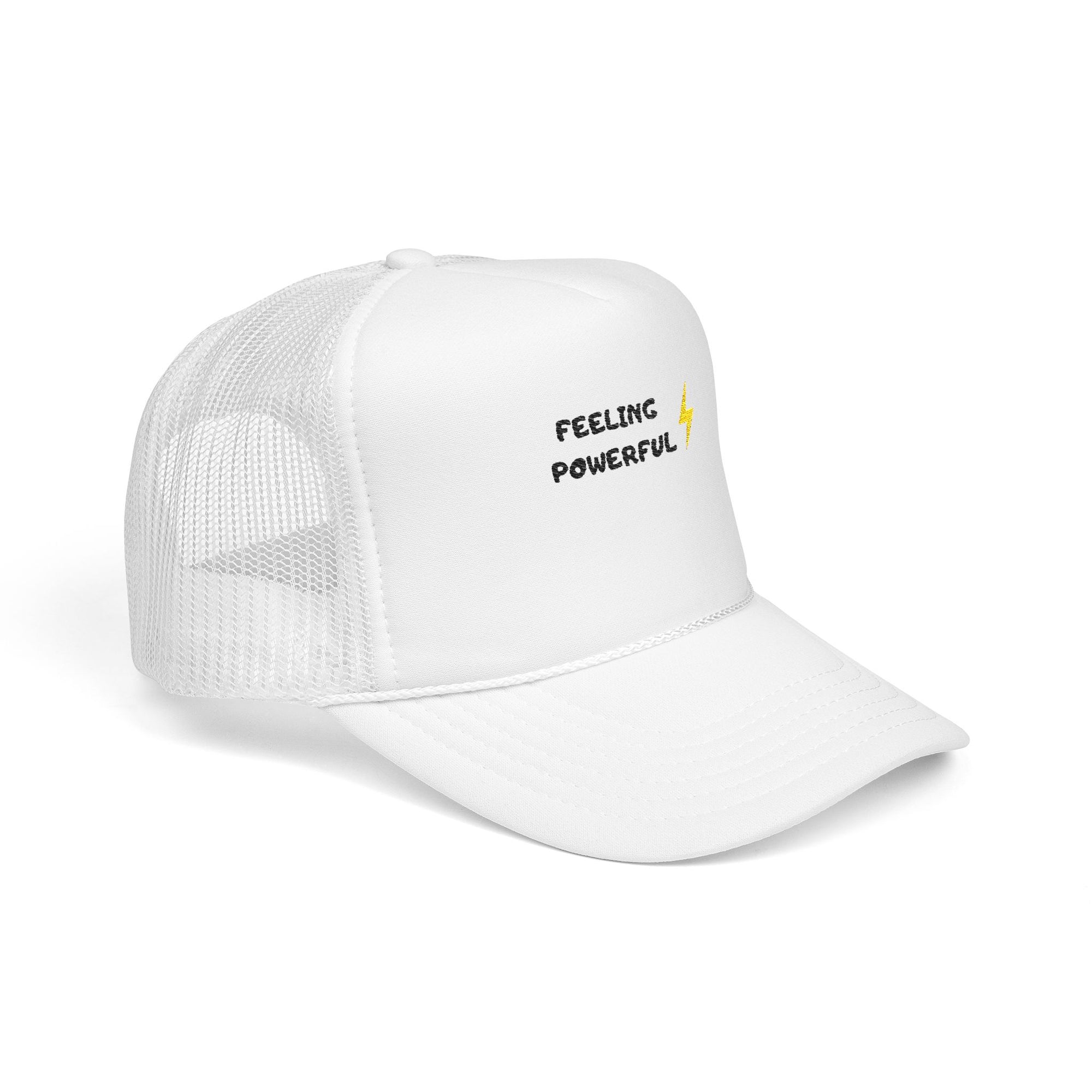Empowering Foam Trucker Hat - Feeling Powerful - Perfect Gift for Sports Enthusiasts, Casual Outings, and Motivational Moments