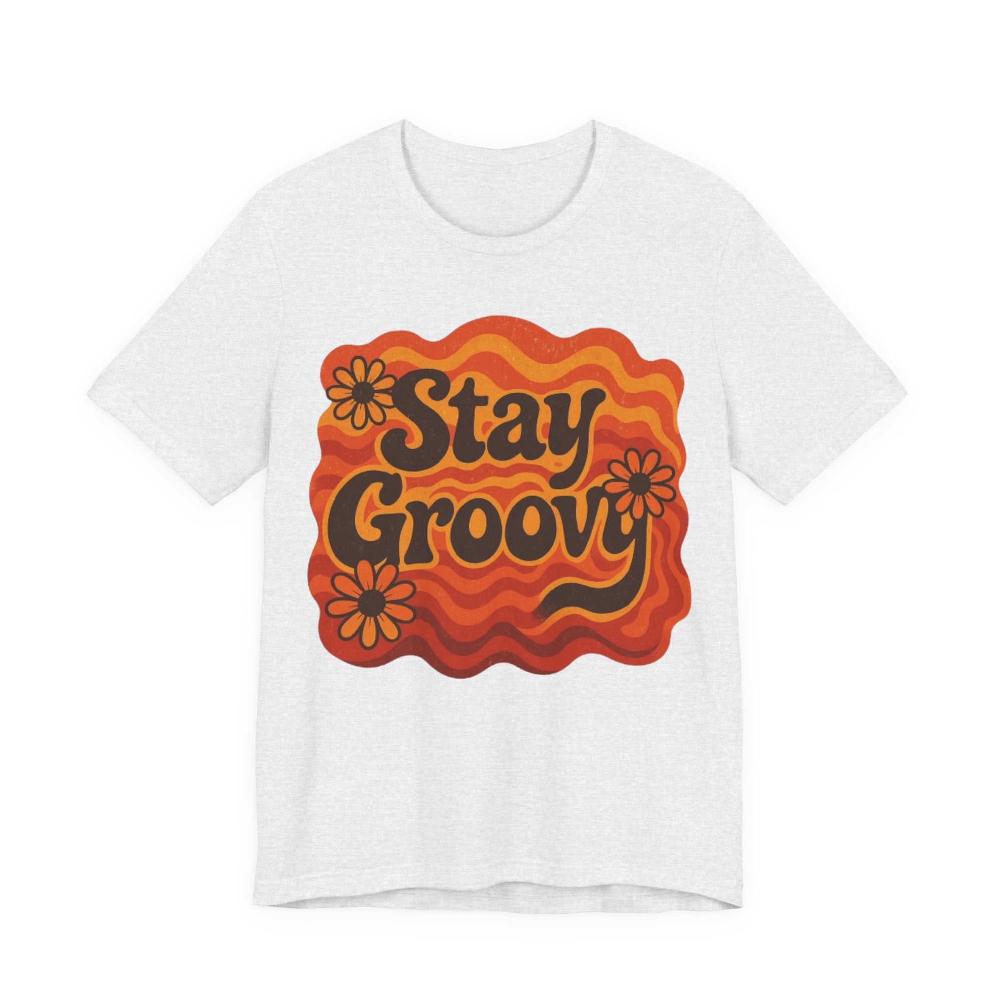 Groovy Short Sleeve Tee - Stay Groovy Graphic T-Shirt for Retro Lovers, Unisex Casual Wear, Vintage Style Gift, Summer Essential, [...]