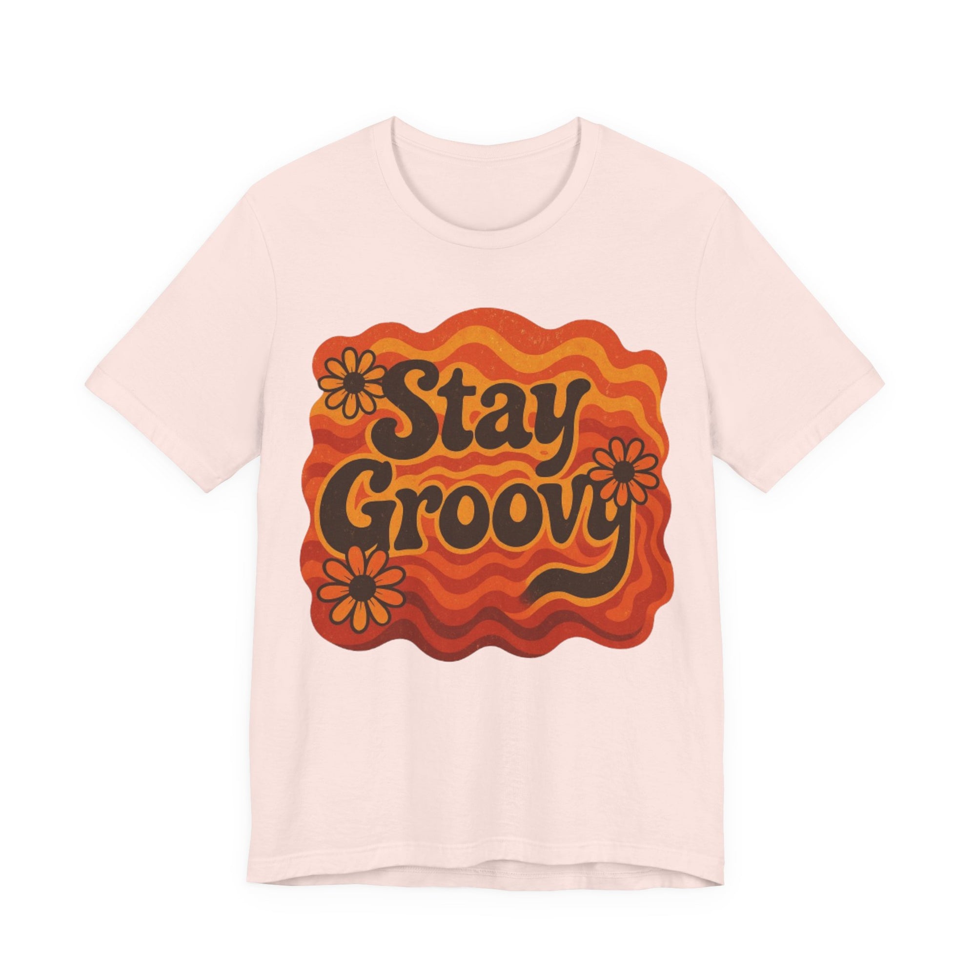 Groovy Short Sleeve Tee - Stay Groovy Graphic T-Shirt for Retro Lovers, Unisex Casual Wear, Vintage Style Gift, Summer Essential, [...]