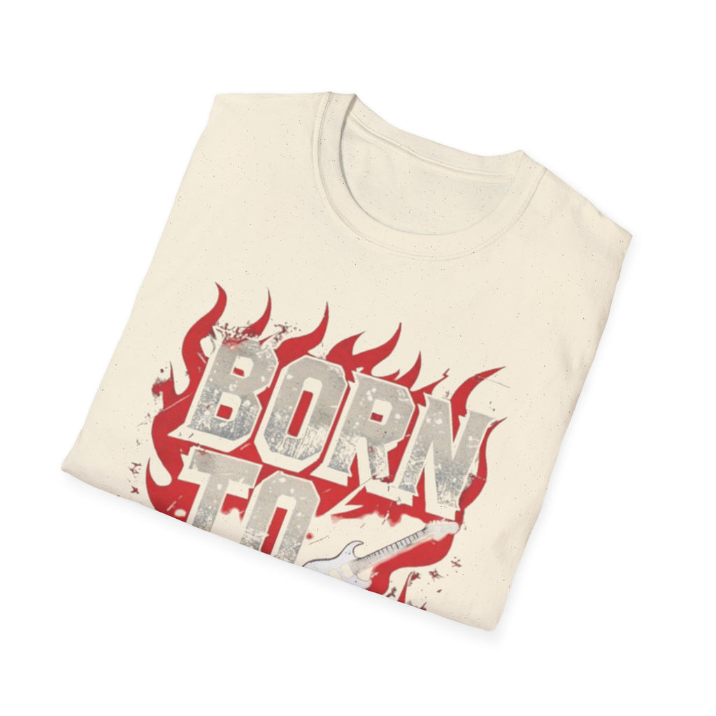 Rock 'n' Roll Vibes Unisex Softstyle T-Shirt, Music Lover Gift, Concert Apparel, Casual Wear, Cool Graphic Tee