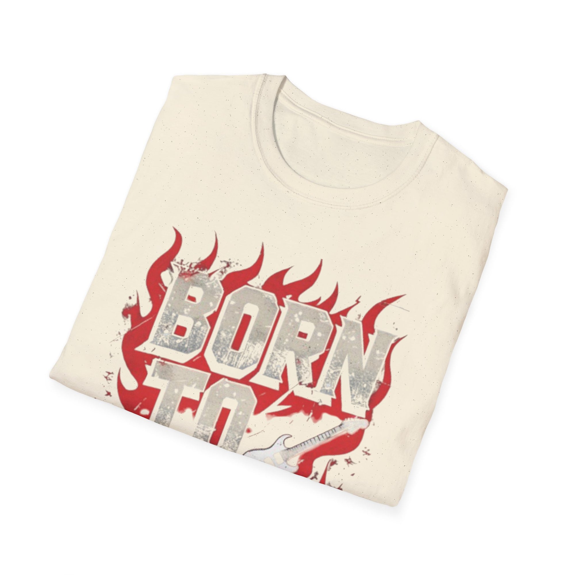 Rock 'n' Roll Vibes Unisex Softstyle T-Shirt, Music Lover Gift, Concert Apparel, Casual Wear, Cool Graphic Tee